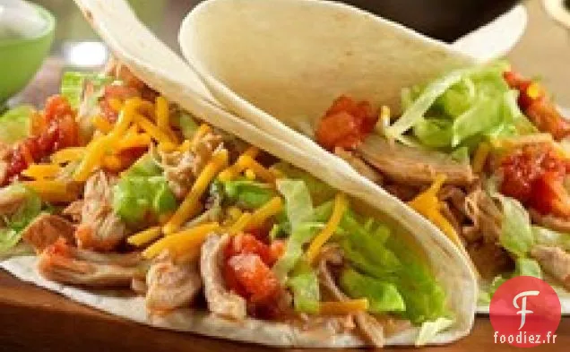 Poulet Taco Cuit Lentement