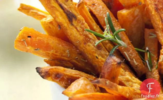 Frites de Patates Douces Cuites au Four avec Trempette au Buffle