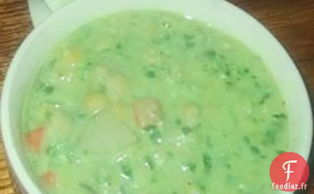 Soupe de Pois cassés au Tofu