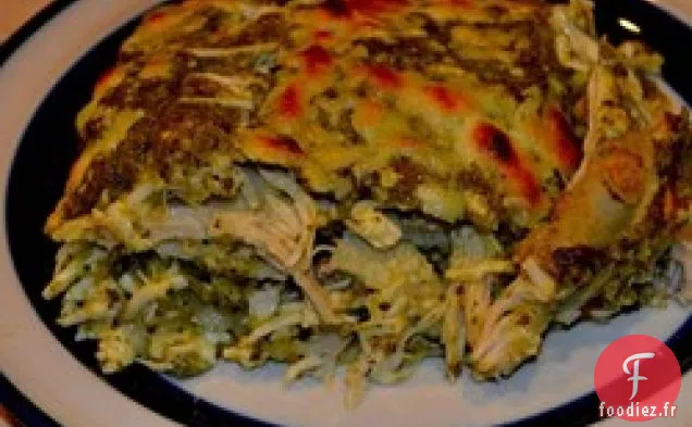 Enchiladas au Poulet Verdes