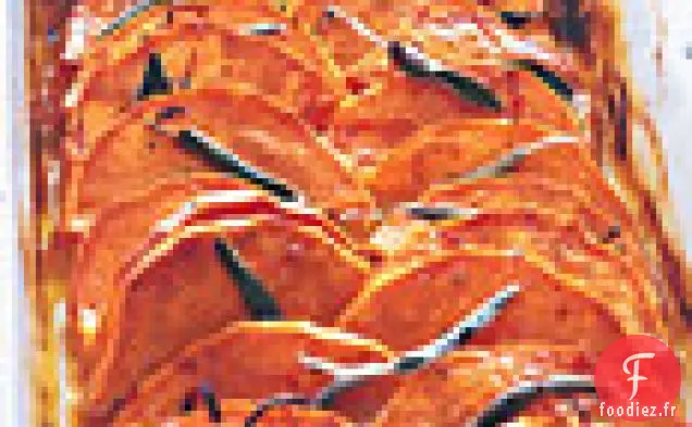 Courge Musquée avec Glaçage à la Mandarine et à la Sauge