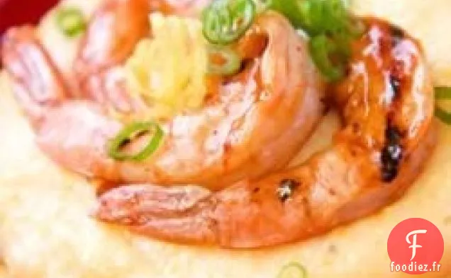 Crevettes et gruau sur la Barbie