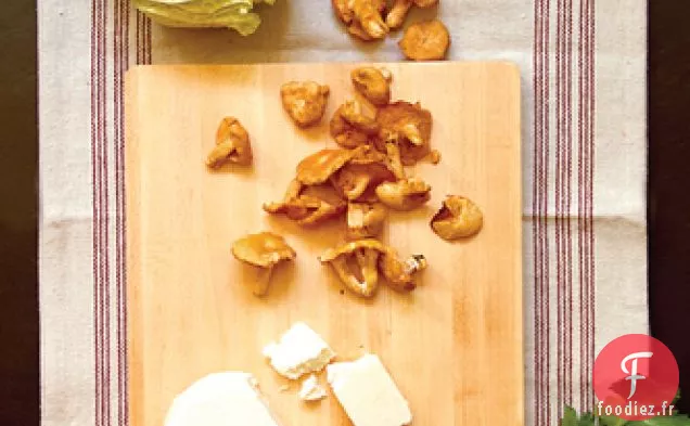 Champignons Sucrés dans une Salade de Chou de Savoie