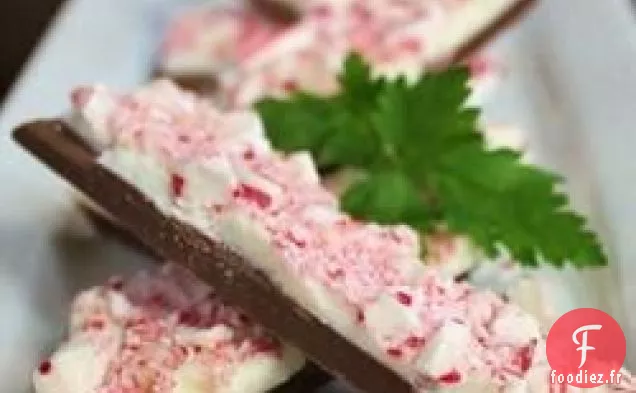 Écorce de Menthe Poivrée Au Chocolat Au Lait