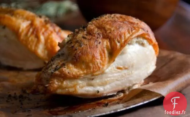 Poitrines de Poulet Rôties au Fromage de Chèvre et au Cresson