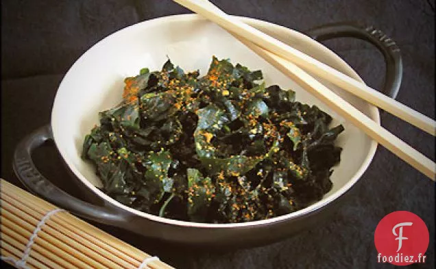 Salade Wakame Wonder avec Vinaigrette Maison Bio aux Feuilles