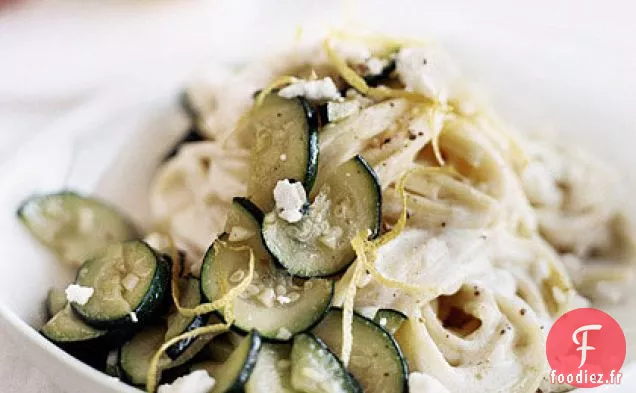 Pâtes aux Courgettes et au Fromage de Chèvre