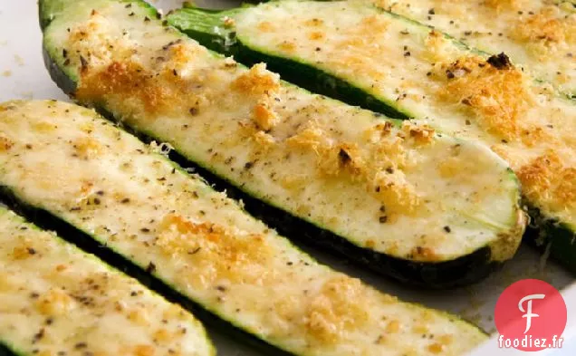 Courgettes cuites au four au Parmesan