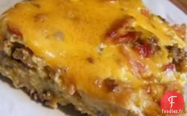 Casserole de Saucisse de Petit-déjeuner de Noël