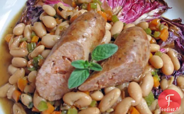 Saucisses Italiennes aux Haricots Blancs et Radicchio