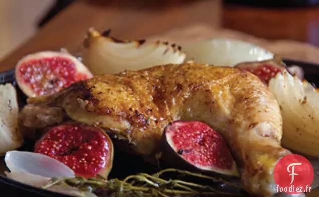 Figues Salées au Poulet Braisé et Gastrique au Miel