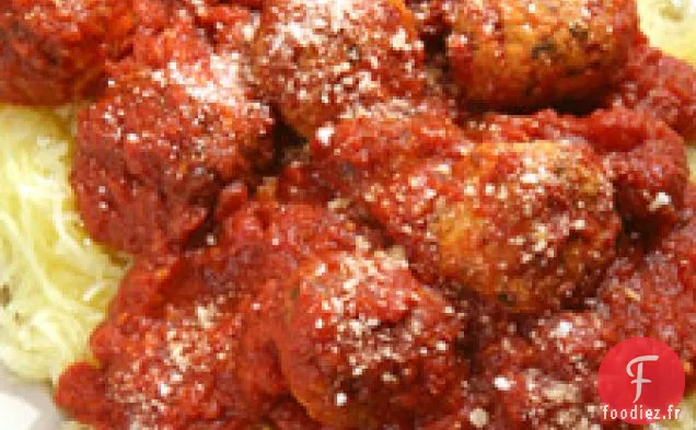 Courge Spaghetti Aux Boulettes De Dinde
