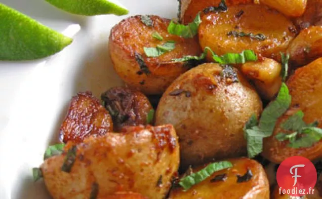 Pommes de Terre Nouvelles à l'Ail à la Citronnelle et à la Menthe
