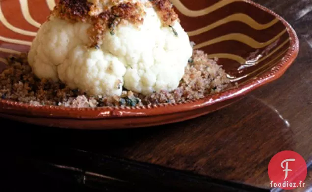 Chou-fleur à la Croûte d'Anchois Sicilien