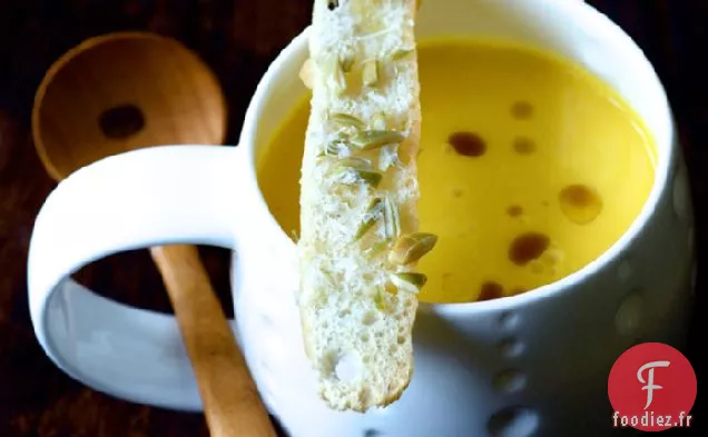 Soupe Soyeuse De Courge Musquée Et Parmesan