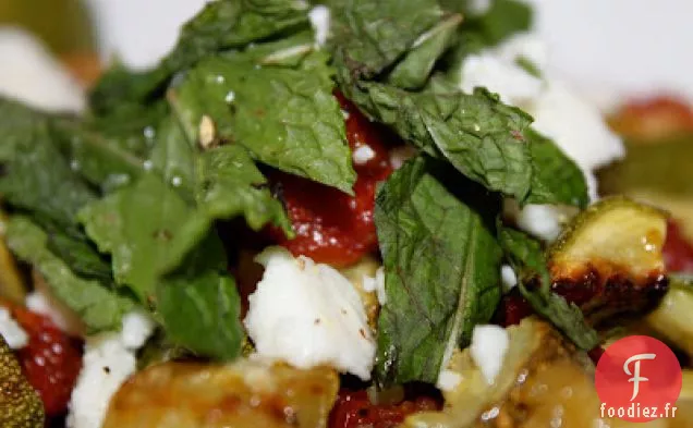 Courgettes Aux Tomates Séchées, Menthe Et Feta Au Lait De Chèvre
