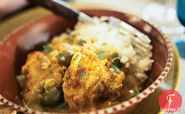 Tajine de Poulet au Citron et aux Olives