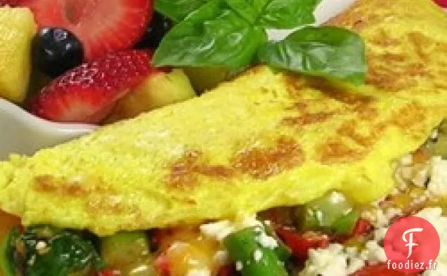 Omelette Grecque aux Asperges et Fromage Feta