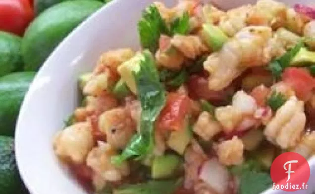 Ceviche de Crevettes à l'Avocat - Estillo Sarita