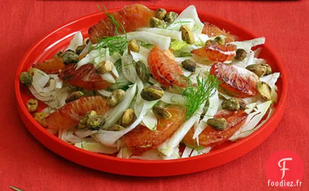 Salade de Fenouil et Orange Sanguine aux Pistaches