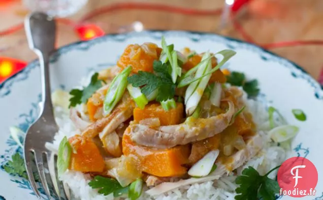Curry Vert Thaï À La Dinde Et À La Courge