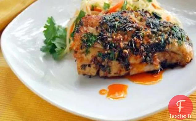 Vivaneau En Croûte de Gingembre, Citronnelle et Coriandre