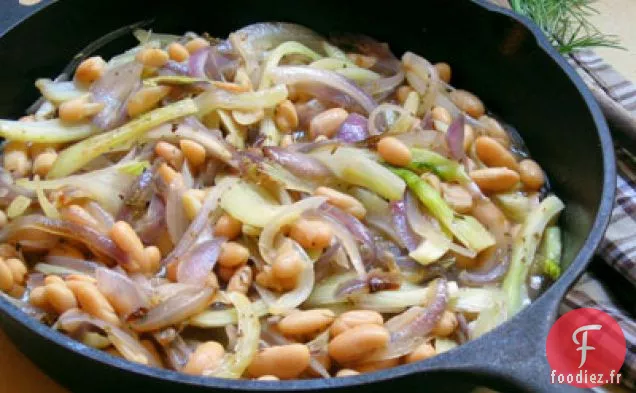 Fenouil braisé avec Cannellini et Bacon