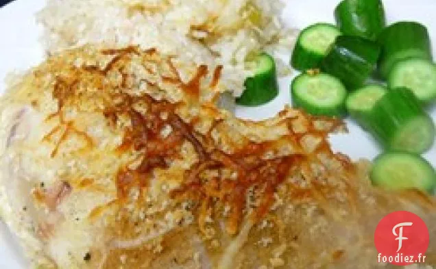 Poulet au Four Bleu et Riz