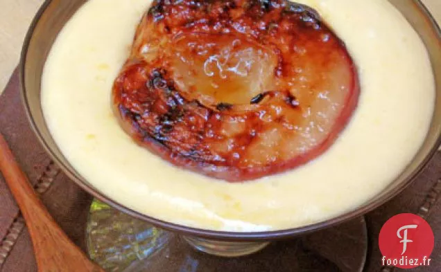 Pêches grillées au Bellini Zabaglione