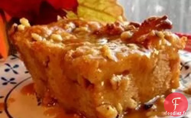 Pouding au Pain à la Sauce Pralinée