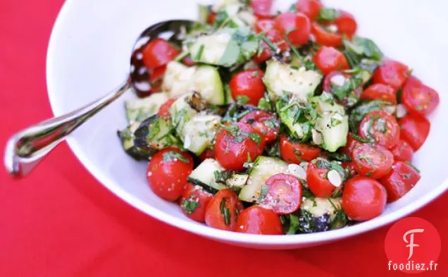 Salade De Courgettes Grillées Et Tomates Raisins