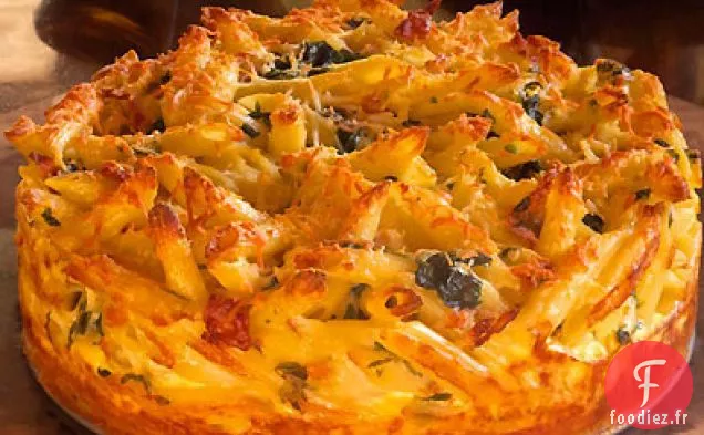 Macaroni au Fromage Asiago avec Croûte de Pommes de Terre Truffée