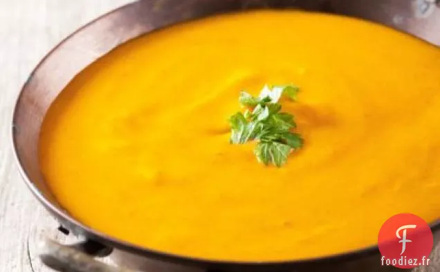 Soupe de Courge et Navet Rôtis au Gland