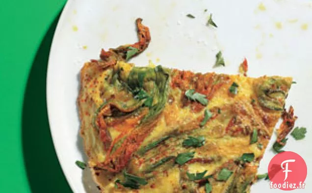Frittata aux Fleurs de Courgettes
