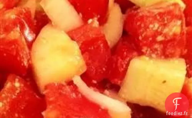 Salade de Tomates Et Concombres Rafraîchissante