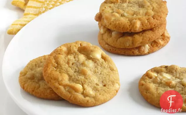 Biscuits aux Pépites de Chocolat Blanc aux Noix de Macadamia