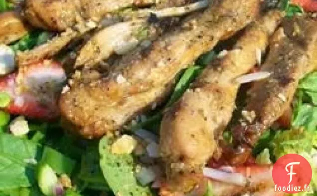Salade de Poulet Grillé aux Fruits de Saison