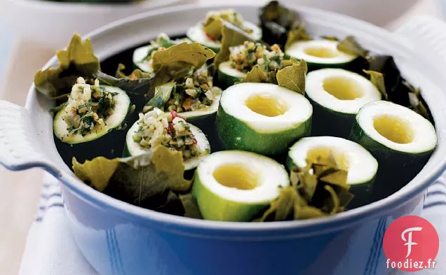 Courgettes Farcies au Riz et à l'Aneth