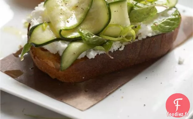 Bruschetta aux Courgettes et à la Ricotta