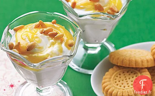 Yogourt Grec Citronné avec Biscuits Sablés