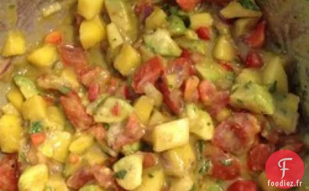 Tacos de Poisson Sains avec Salsa à la Mangue