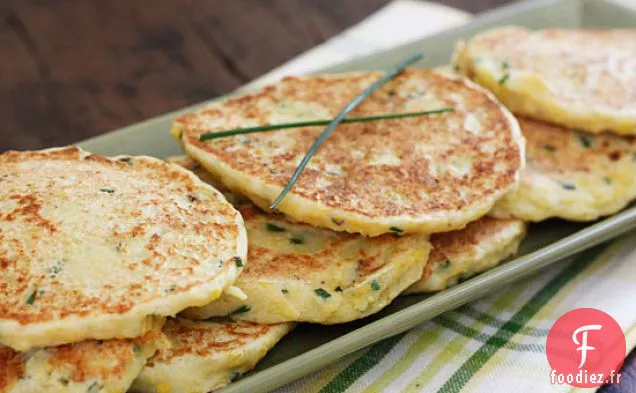 Crêpes D'Été À La Courge Et À La Ciboulette