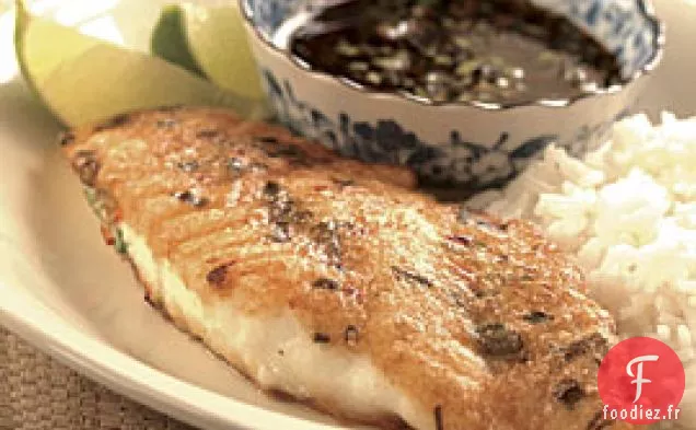 Morue Croustillante Avec Trempette Soja-gingembre