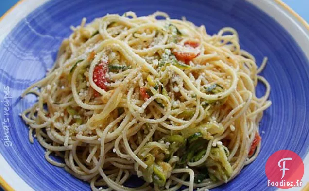 Cheveux D'Ange Aux Courgettes Et Tomates
