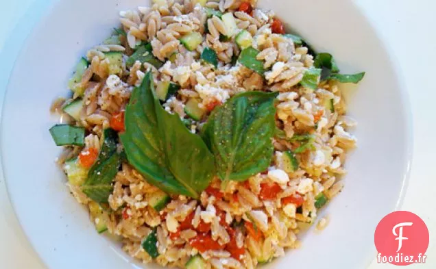 Orzo Au Basilic Et Courgettes