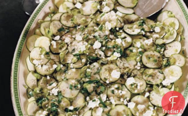 Carpaccio De Courgettes À La Ricotta Maison