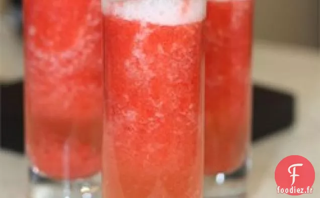 Soupe au Champagne Aux Fraises