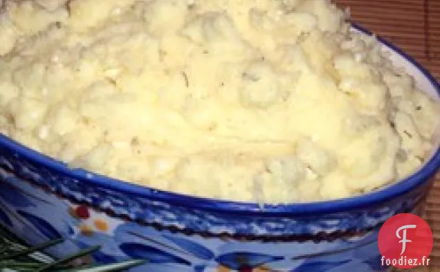 Purée de Pommes de Terre au Fromage Feta aux Herbes à l'Ail