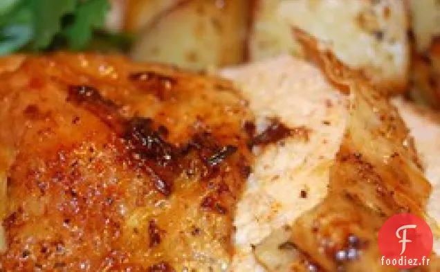Rôti de Poulet Collant Style Rôtissoire