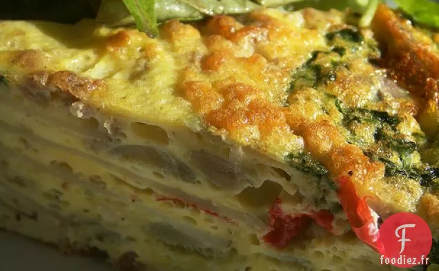 Frittata aux Courgettes et à la Menthe